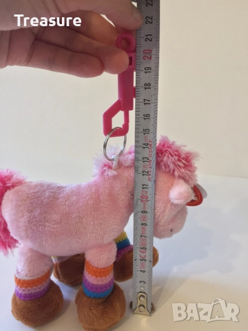 Нов плюшен ключодържател Амек Тойс конче пони розово, снимка 13 - Плюшени играчки - 41490761