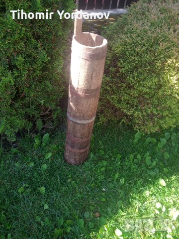 Стара дървена буталка за масло., снимка 2 - Антикварни и старинни предмети - 45680675