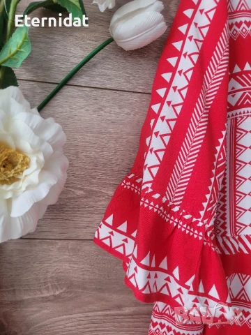 Лятна разкроена рокля или туника AMISU , снимка 5 - Рокли - 51271237