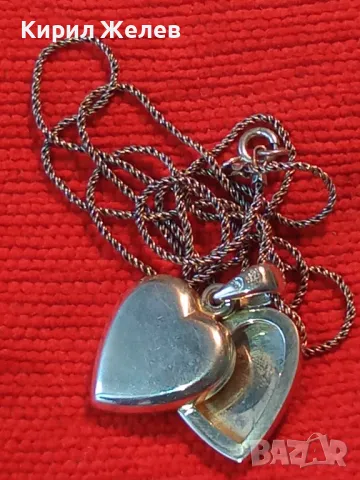 РОМАНТИЧЕН СРЕБЪРЕН ПЕНДАНТ СЪРЧИЦЕ РАМКА За СНИМКИ с ФИНА СРЕБЪРНА ВЕРИЖКА - СРЕБРО 925 ПРОБА 13820, снимка 15 - Колиета, медальони, синджири - 49866142