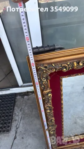 Старинно огледало барок, снимка 6 - Огледала - 49776751