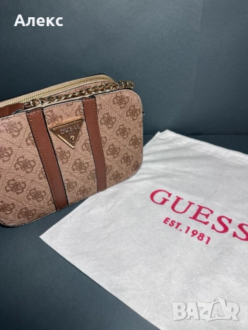 Стилна дамска чанта Guess – оригинална, б/у, запазена