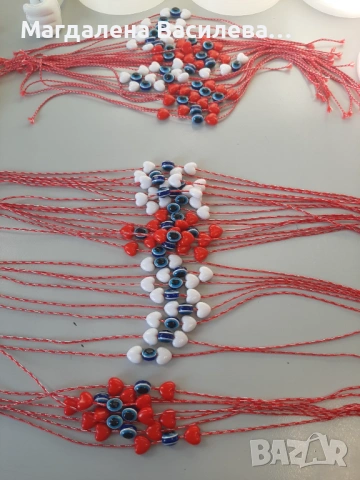Мартеници - ръчно изработени гривни, снимка 5 - Гривни - 53117988
