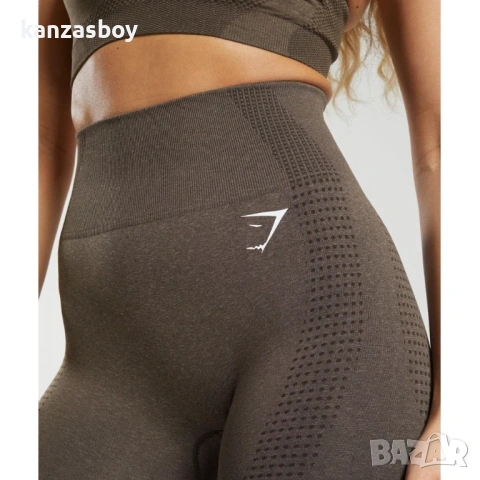 Gymshark Vital Seamless 2.0 Leggings Brown Marl - дамски фитнес клин С