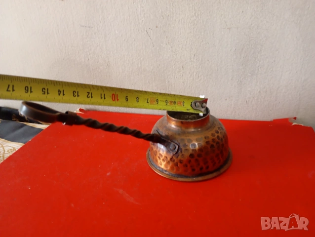 старо медно джезве, снимка 3 - Други ценни предмети - 54038314
