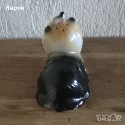 Порцеланово куче /фигурка/солница, снимка 6 - Статуетки - 52499811