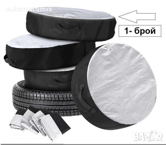 Калъф за резервна гума,1брой, Универсален, За размер гума 13"14"15" - 78922