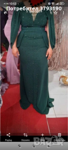 Официална зелена рокля, снимка 4 - Рокли - 54004948