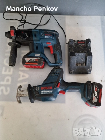 Bosch 18V саблен трион и перфоратор.