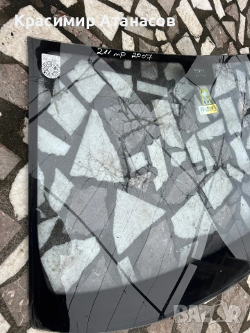 Предно стъкло челно за Мерцедес Е-класа W211. Седан комби. 2007г. Сензор със забележка , снимка 2 - Части - 53217300