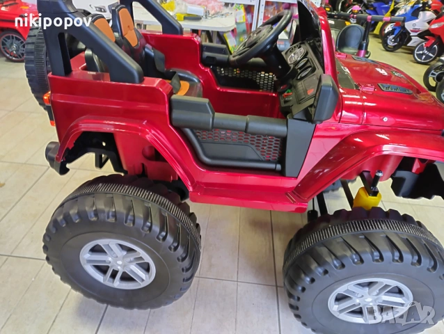 US Двуместен акумулаторен джип FUEGO 4x4 червен, снимка 4 - Други - 53849314