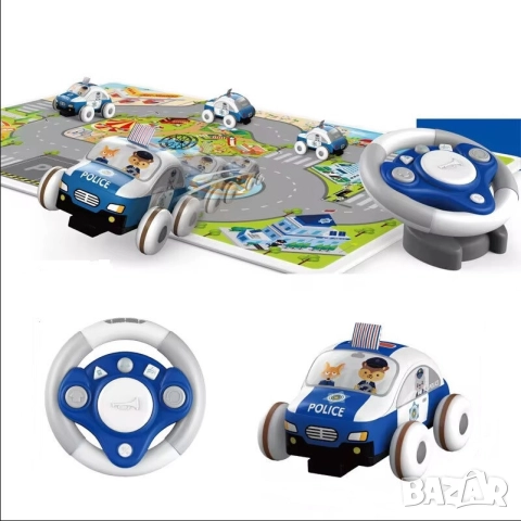 Полицейска мека кола Mondo с дистанционно и звуци 🚓