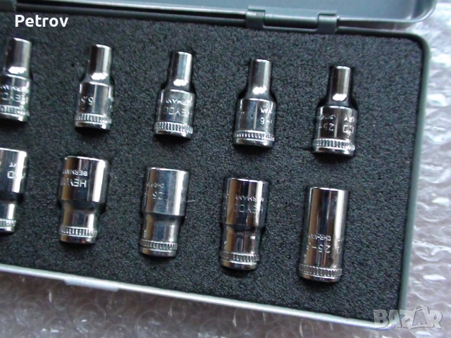 HEYCO 25-6 - MADE IN GERMANY - ORIGINAL HEYCO - 1/4" PROFI-Set ПРОФЕСИОНАЛЕН Комплект вложки 4-13 mm, снимка 4 - Клещи - 52260229