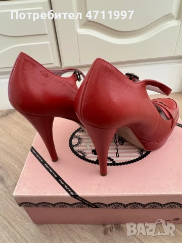 Дамски обувки на ток Fornarina - естествена кожа, нови с кутия, снимка 5 - Дамски обувки на ток - 53136090