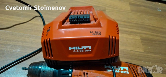 винтоверт хилти ново зарядно , снимка 4 - Винтоверти - 53379490