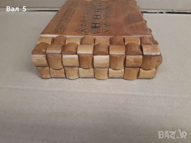 Стара дървена интересна кутия за бижута, снимка 5 - Антикварни и старинни предмети - 52401027