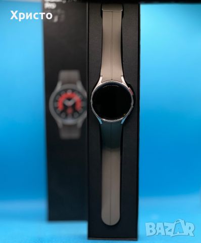 Смарт часовник Samsung Galaxy Watch 5 Pro, 45 mm, Silicone Strap, Gray , снимка 2 - Смарт часовници - 46342676