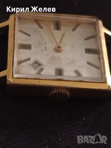 Стар ръчен часовник SLAWA 21 JEWELS MADE IN USSR с позлата за КОЛЕКЦИОНЕРИ 46102, снимка 5 - Антикварни и старинни предмети - 46079205