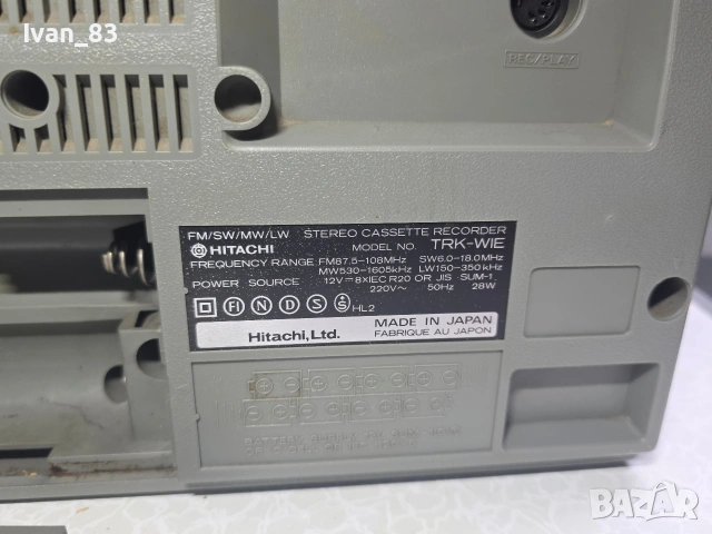 Радиокасетофон Hitachi trk W1e, снимка 13 - Радиокасетофони, транзистори - 53048612
