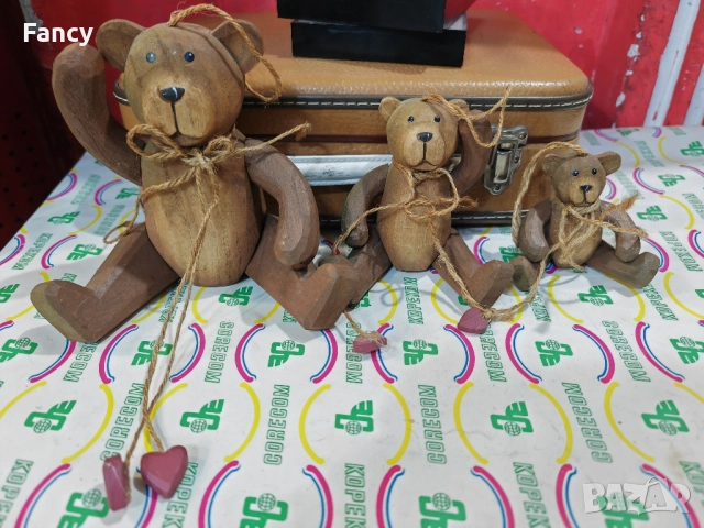 Ръчно изработени дървени мечета, снимка 6 - Антикварни и старинни предмети - 52481471