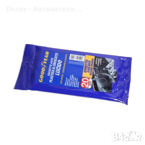 Мокри кърпи за табло и пластмаса Goodyear - 20 бр. с лъскав или матов ефект, снимка 2 - Аксесоари и консумативи - 54041224