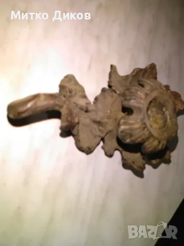 Свещник за една свещ маркиран СССР винтидж от соца Н-57мм и 165х92мм, снимка 4 - Колекции - 49795944