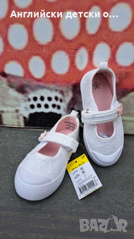Английски детски кецки/пантофки-Matalan, снимка 7 - Детски пантофи - 52649771