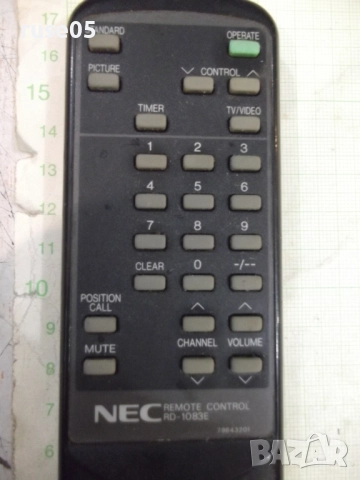 Дистанционно "NEC" работещо - 1, снимка 2 - Дистанционни - 51620048