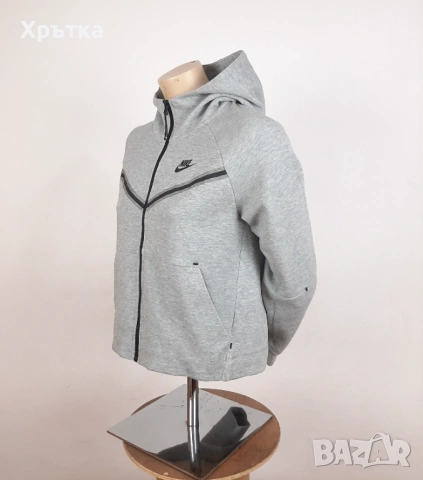 Nike Tech Fleece Windrunner - Оригинално дамско горнище размер S, снимка 4 - Спортни екипи - 53637133