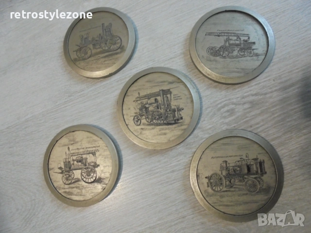 № 8539  Комплект от 5 броя стари малки пана  