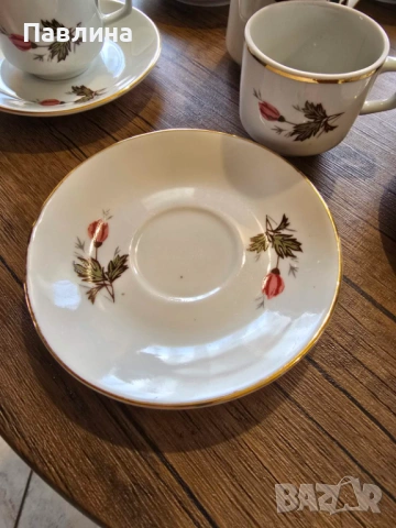 Порцеланови двойни сетове за късо кафе на "Китка", снимка 7 - Чаши - 54234592