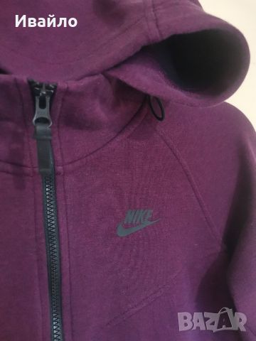 Nike NSW Tech Fleece Hoodie FZ Bordeaux. 

, снимка 2 - Суичъри - 46165291