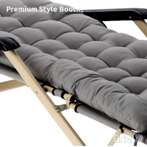 Сгъваем шезлонг с голяма възглавница - стилен, практичен и удобен, снимка 10 - Други стоки за дома - 53835592
