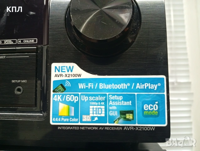 7.2 канален ресивър DENON AVR-X 2100 Bluetooth 4K Wi-fi, снимка 2 - Ресийвъри, усилватели, смесителни пултове - 53505179