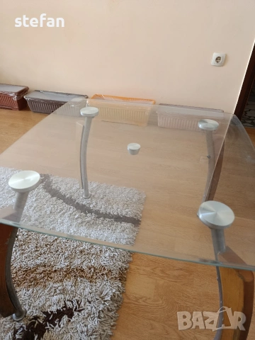 Стъклена холна масичка, снимка 4 - Маси - 53908766