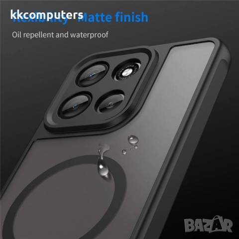 Motorola Moto G86 5G / Power 5G Калъф с MagSafe и Протектор - Удароустойчив, Черен, Тъмносин, Зелен,, снимка 9 - Калъфи, кейсове - 51940981