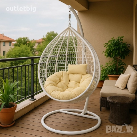 Градинска висяща люлка тип гнездо,яйце–Промоция!