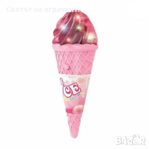 Светещ сладолед - машина за сапунени балончета