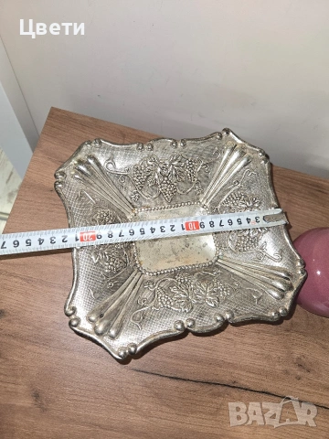 Ваза и посребрена фруктиера общо 5 евро, снимка 7 - Други стоки за дома - 53356997