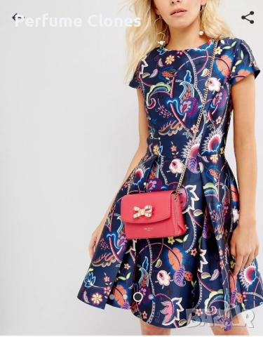 Дамска чанта Ted Baker Mini Across Body Bag with Bow, снимка 9 - Чанти - 45038653