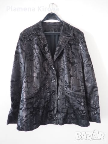 Дамско сако с флорални мотиви, снимка 1 - Сака - 45512545