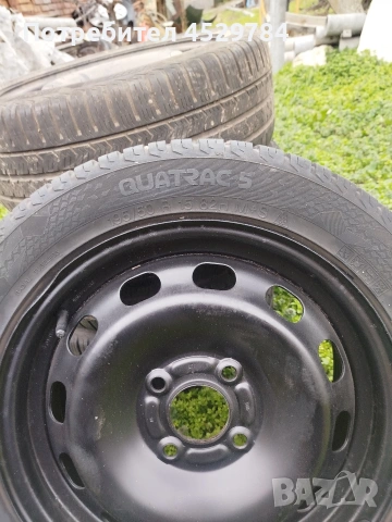 метални джанти за Форд с гуми и оригинални тасове, снимка 7 - Гуми и джанти - 53007607