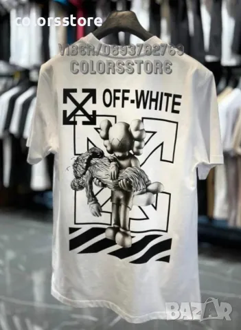 Мъжка бяла тениска Off White-Br-K115, снимка 2 - Тениски - 47209197