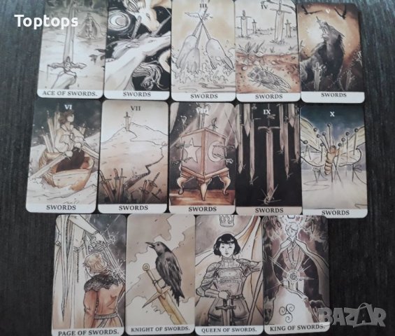 Таро карти, различни от масовите: Linestrider Tarot & Mystic Mondays & Ink Witch Tarot, снимка 18 - Други игри - 32863575