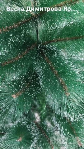 Заснежена елха с метална стойка, снимка 3 - Декорация за дома - 52658962