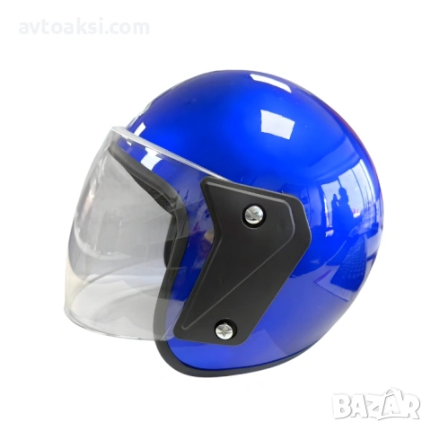 Каска за Мотор/Скутер/АТВ Червена/Синя, снимка 5 - Аксесоари и консумативи - 53901639