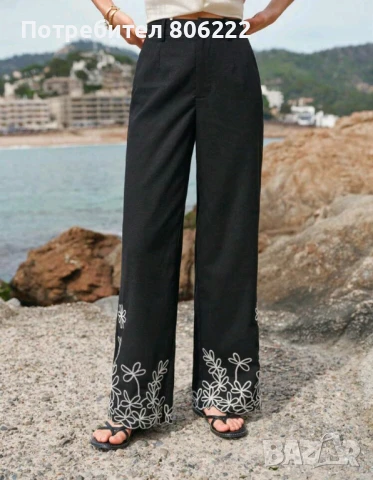 Дълъг панталон лен