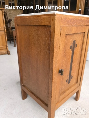 Винтидж шкафче с мрамор, снимка 9 - Шкафове - 53624891