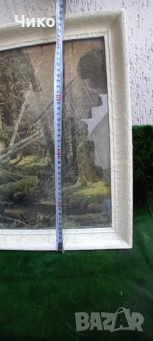 Голяма картина добре рамкирана и остъклена, снимка 6 - Картини - 51809834