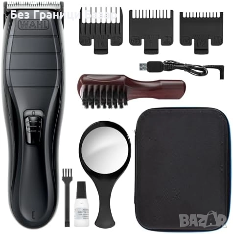 Нова Машинка за подстригване Wahl 0.2мм безжична USB 120 минути работа
